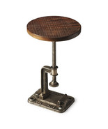 Industrial Crank Table, Recycled Restoration Wood &amp; Iron, Urban Loft - £299.88 GBP