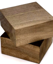 Two Kiln Dried Walnut Platter Blank Lathe Turning Wood Bowl Lumber 6&quot; X 6&quot; X 2&quot; - £30.57 GBP