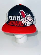 Vintage New Era Cleveland Indians Multicolor Snapback Baseball Cap Cheif Wahoo - $38.49
