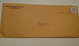 000 Vintage 1998 78 cent stamp Monmouth Stamp &amp; Coin New Jersey Envelope - $1.99