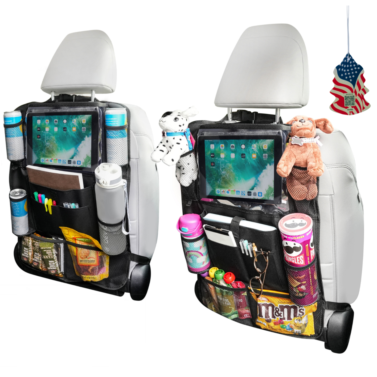 2 Pcs Car Auto Seat Back Multi-Pocket Storage Bag Organizer Holder Trave... - $6.99+