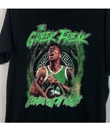 Milwaukee Bucks T Shirt Giannis NBA Double Side Graphics Men’s XL - £23.58 GBP