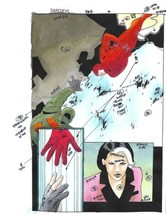 Original 1997 Daredevil 365 color guide art page:Marvel Comic Production Artwork - $64.51
