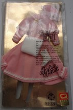 Junior Mimi Pink Coat Hat &amp; Muff Fashion Doll Clothes Barbie Size Doll - £5.49 GBP