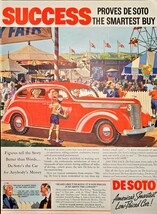 Desoto America&#39;s Smartest Low Priced Car Anybody&#39;s Money-1937 Vintage Pr... - €8,45 EUR