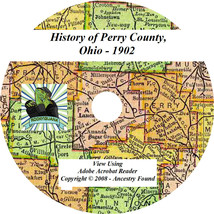 1902 History &amp; Genealogy of PERRY County Ohio OH - £4.71 GBP