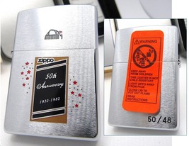 50th Anniversary Fluid Tin Design Engraved Limited Zippo 1998 Unfired Rare - $134.00