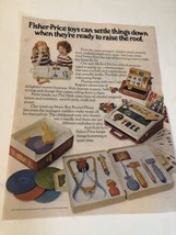 vintage Fisher Price Toys 1977 Print Ad  Advertisement PA2 - $9.89