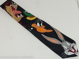 Looney Tunes Mens Neck Tie Necktie Bugs Bunny Daffy Duck Taz Cartoons - £15.94 GBP