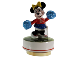 Schmid Disney Minnie Mouse Music Box Mickey Mouse Club March - Hand Painted - $765.70 MXN