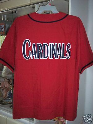 St Louis Cardinals Jersey Red Baseball Russell  MLB Size Large New - $49.95