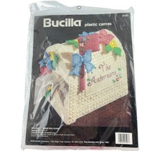 Bucilla Plastic Needle Crafts Floral Mailbox Tissue Box Cover Kit 6128 - £15.37 GBP