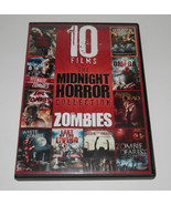 The Midnight Horror Collection Zombies - 10 Films DVD 2 Discs, 14 Hours,... - $10.91