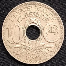 1934 France 10 Centimes Paris Mint Condition Uncirculated+ - £8.69 GBP