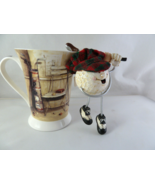 Pimpernel Golf Clubs art on Olde Toms Corner Footed Coffee Mug + Ornament - $17.63 CAD
