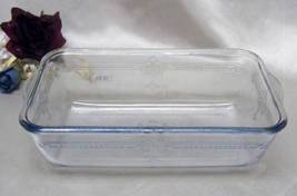 1870 Antique Anchor Hocking Glass Philbe Sapphire Blue Loaf Pan - £9.58 GBP