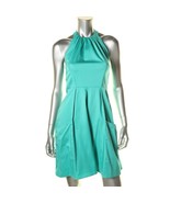 Jessica Simpson New Green Pleated Halter Knee-Length A-Line Dress   12 - £19.65 GBP