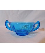 vintage Heisey?  Cobalt BLUE finger bowl GLASS Open Sugar dish serving bowl - £7.98 GBP