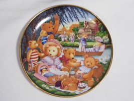 Vintage Franklin Mint Heirloom Limited Collector's Plate ~ "A Teddy Bear Picnic" - £11.98 GBP