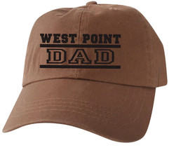 WEST POINT DAD BROWN EMBROIDERED HAT CAP - $49.99