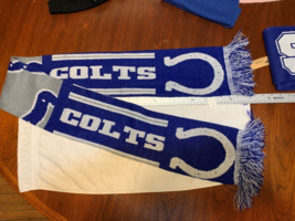 Indianapolis Colts NFL Winter Scarf, Unisex One Size Blue &amp; White 6&quot;x60&quot; - £4.65 GBP