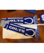 Indianapolis Colts NFL Winter Scarf, Unisex One Size Blue &amp; White 6&quot;x60&quot; - £4.69 GBP