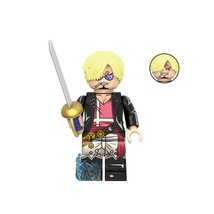 Sanji one piece film red minifigures building toys lego compatible thumb200