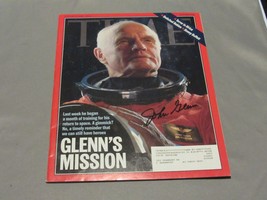 John Glenn Nasa Astronaut Mercury 7 Senator Signed Auto 1999 Time Magazine Jsa - £194.68 GBP