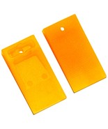 100 WEDGE SPACERS for Tile Marble 1/4&quot; 6mm ORANGE Plastic 2 Sided shim T... - $36.97 CAD