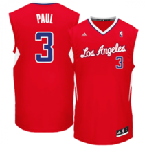 Adidas Men&#39;s Los Angeles Chris Paul #3 Sleeveless Basketball Jersey, Red, XL - £44.10 GBP