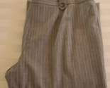 NWT Ann Taylor Gray Green &amp; White Striped Dress Pants Size 10 - $15.83