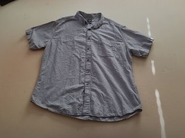 Dockers Men&#39;s Beige 2xl Shirt Short Sleeve Button-Up Button-Down Collar Pocket - £7.85 GBP