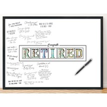 L&amp;O Goods Retirement Party Decorations | Group Signature Card | Large Creative G - £23.72 GBP