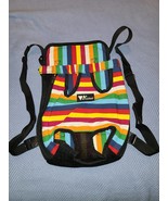 New Pet Cat Dog Carrier Backpack Rainbow Colorful Striped Pattern (O) - $19.42