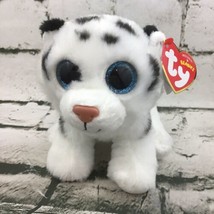 Ty Original Beanies Tundra Plush Siberian Tiger Blue Glitter Eyes Stuffe... - £4.45 GBP