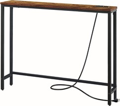 For A Narrow Entryway Table, 39 Point 3 Inches Sofa Table With Steel Frame For - £40.89 GBP