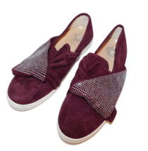 VINCE CAMUTO Barita Cranberry Suede Crystal Sneakers sz 9 1/2 - £19.32 GBP