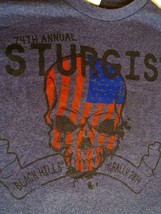 74th Annual Sturgis T-Shirt Black Hills Rally 2014 - Large - Motorcycle - USA - £11.11 GBP