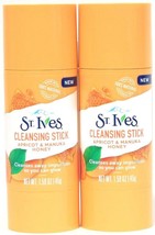 2 Ct St Ives 1.59 Oz Apricot &amp; Manuka Honey Refresh Dull Skin Cleansing Stick - £15.17 GBP