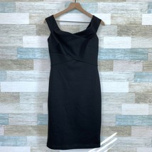 WHBM Instantly Slimming Sheath Dress Black Off The Shoulder Stretch Womens 8 - £50.25 GBP