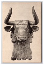 Sumerian Copper Bull Head Met Museum New York City NY UNP Postcard Q24 - £3.12 GBP