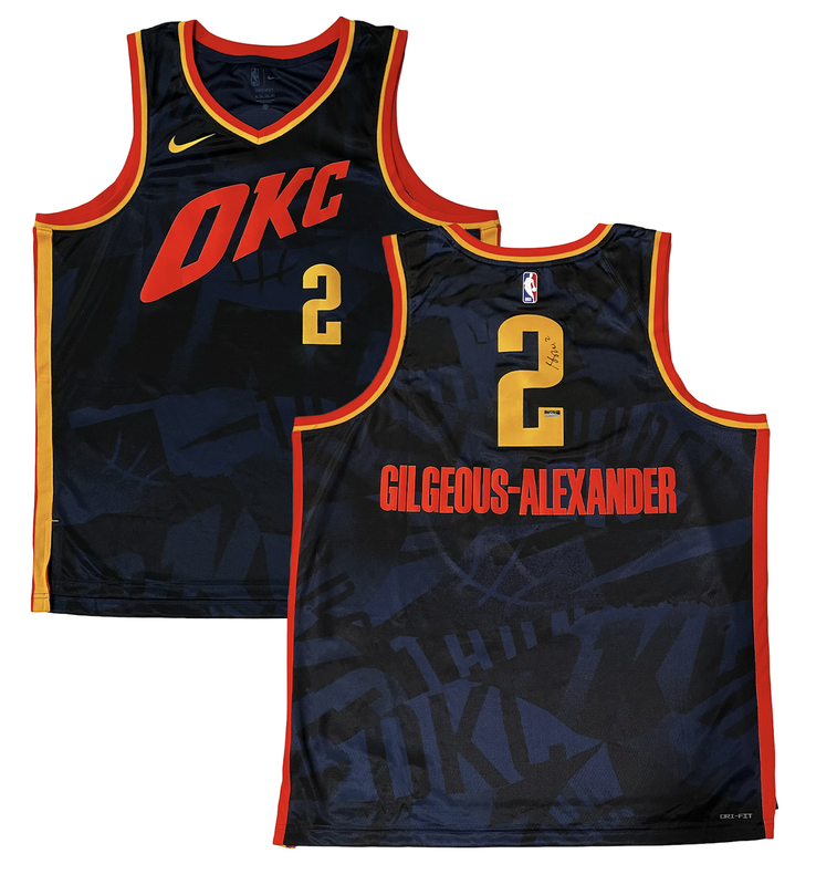Shai Gilgeous-Alexander Autographed Thunder City Ed. Nike Swingman Jerse... - $995.00