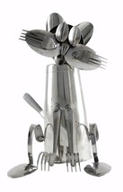 Forked Up Art G01 Stainless Steel Fork and Spoon Cat Sculpture - £48.64 GBP
