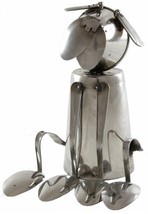 Forked Up Art G52 Stainless Steel Fork &amp; Spoon Puppy Sculpture - £31.70 GBP
