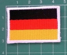 Germany National Country Flag Patch Emblem Logo Crest Badge Small 1.2 x 1.8 I... - $15.85