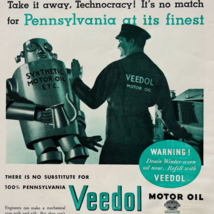 1933 Veedol Motor Oil Advertisement Automobilia Synthetic Robot Tide Wat... - $558.38 MXN