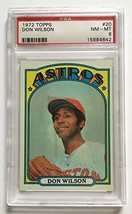 1972 Topps Don Wilson #20 PSA 8 NM-MT Astros - £13.87 GBP