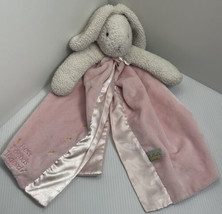Bunnies By The Bay Bunny Lovey Pink Best Friends Indeed Satin Minky Secu... - £7.94 GBP