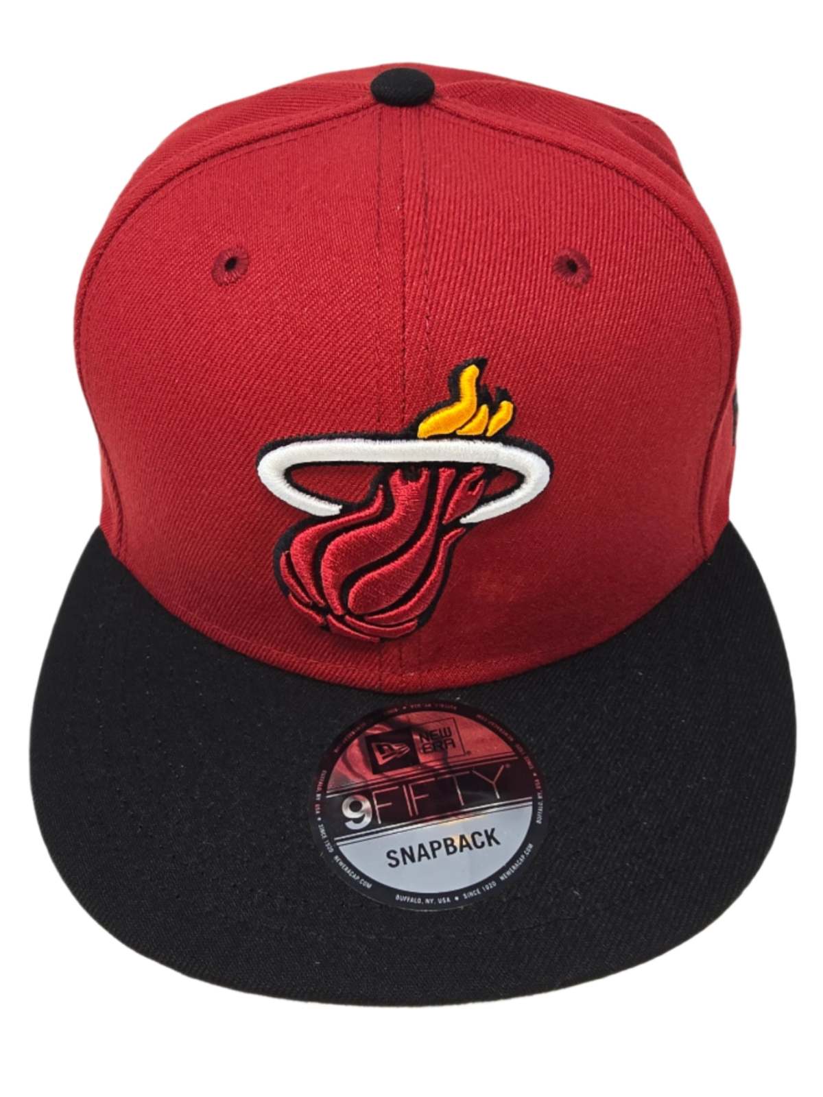Miami Heat Officially Licensed NBA New Era 9FIFTY Red and Black Snapback - $34.99
