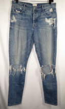 MOTHER x Candice Swanepol The STUNNER Jeans HIJACKING THE RUNWAY Distres... - £58.84 GBP
